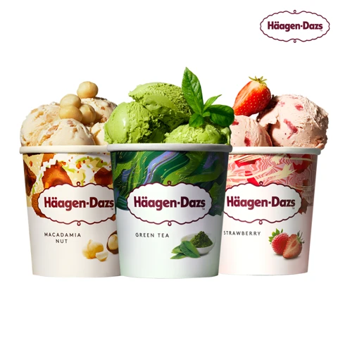 [행사]하겐다즈 파인트3개(녹차+마카다미아+딸기)