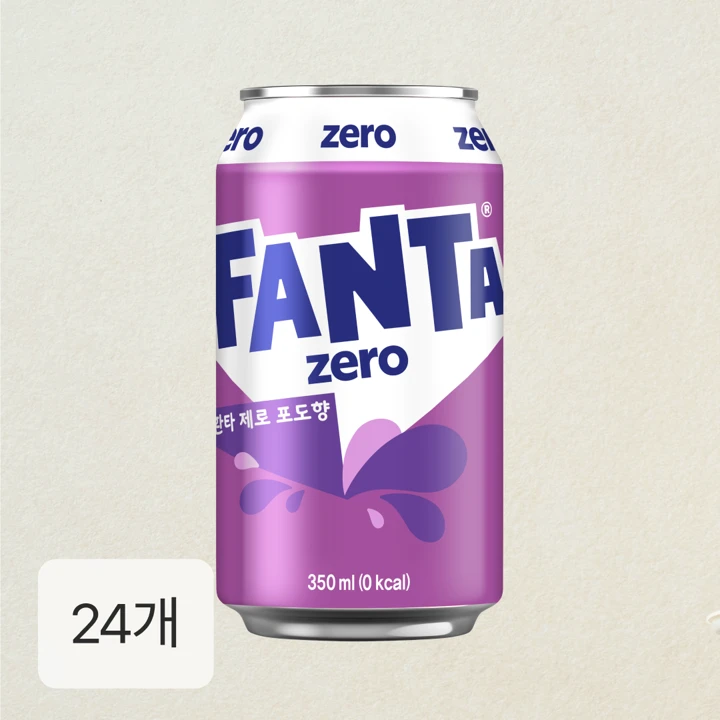환타 제로 포도 350ml X24