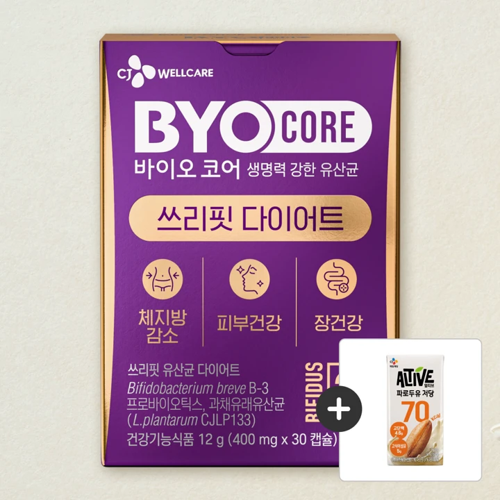 바이오코어 쓰리핏 유산균 다이어트 30캡슐