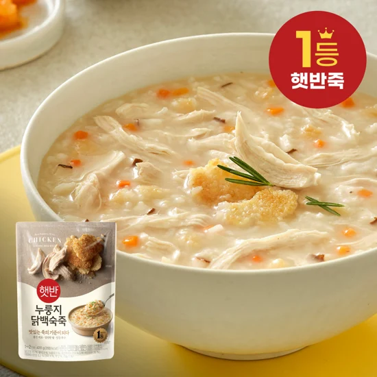 햇반 누룽지닭백숙죽 420g