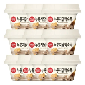 햇반 맞춤토핑 누룽지닭백숙죽 267gX10개