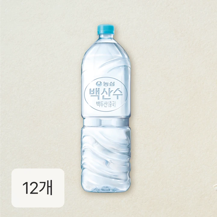 백산수 무라벨 2리터X12병