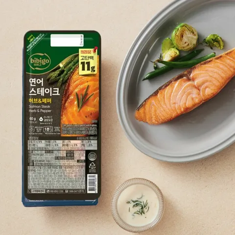 비비고 연어 스테이크 60gX5개