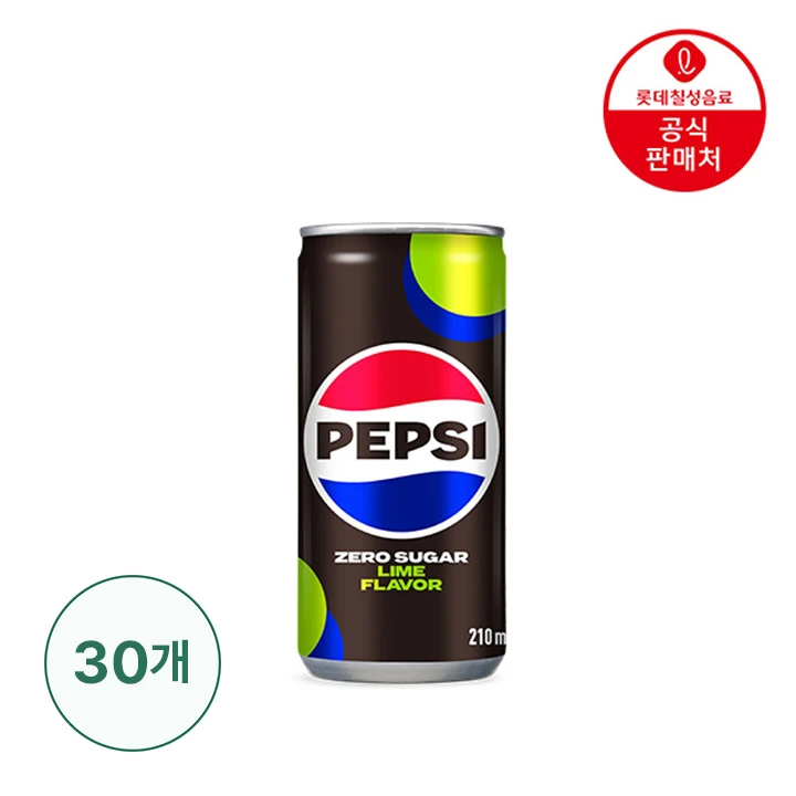 펩시 제로슈거 라임 210ml x 30캔