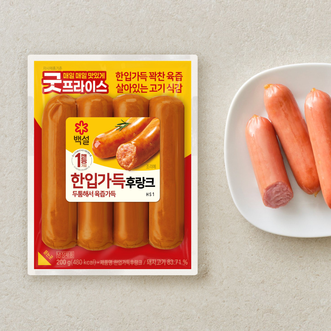 백설 한입가득 후랑크 200g