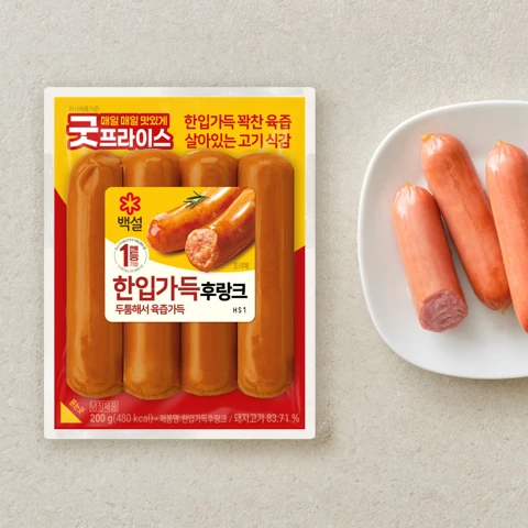 백설 한입가득 후랑크 200g