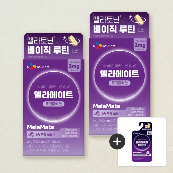 멜라메이트 트리플액션 800MGX30정X2개
