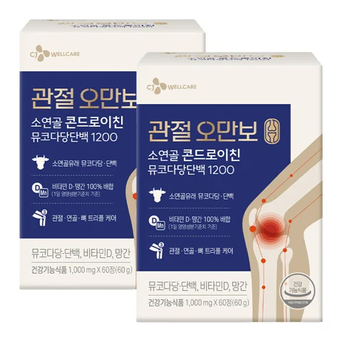 [100개한정] 뮤코다당단백 콘드로이친 60정(1개월분)X2개