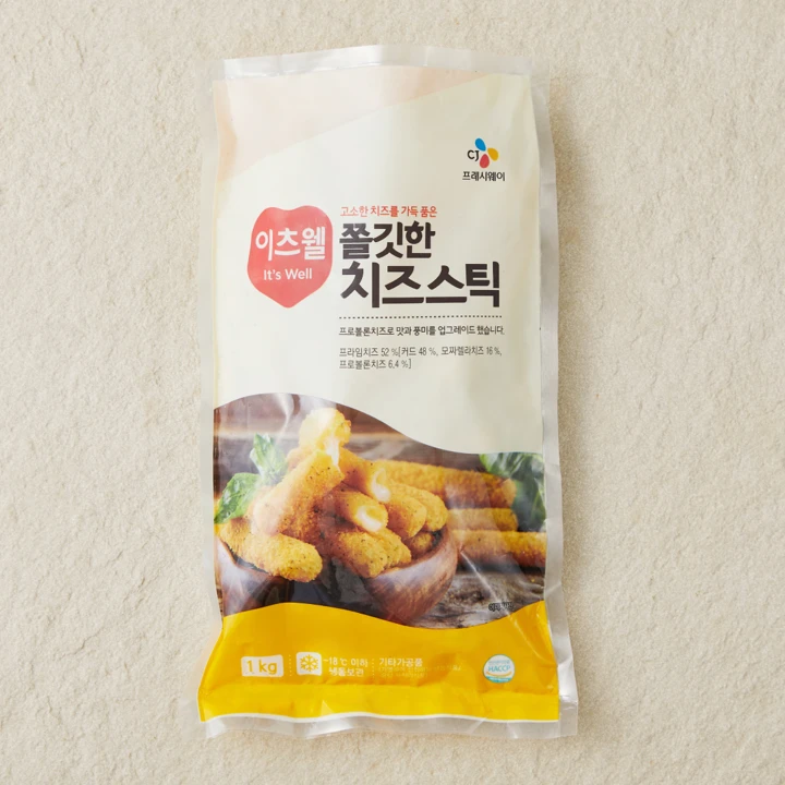 이츠웰 쫄깃한치즈스틱 1kg