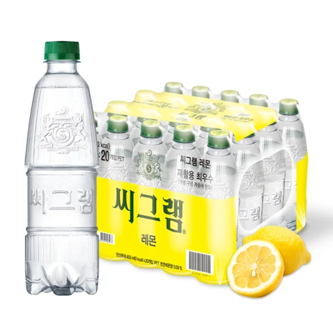 씨그램 레몬 무라벨 450ml X20