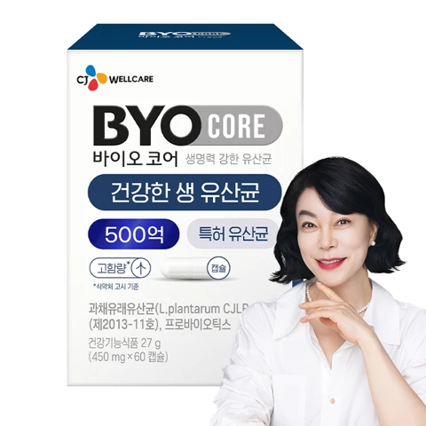 부자유산균 바이오코어 500억 유산균 60캡슐(1개월)