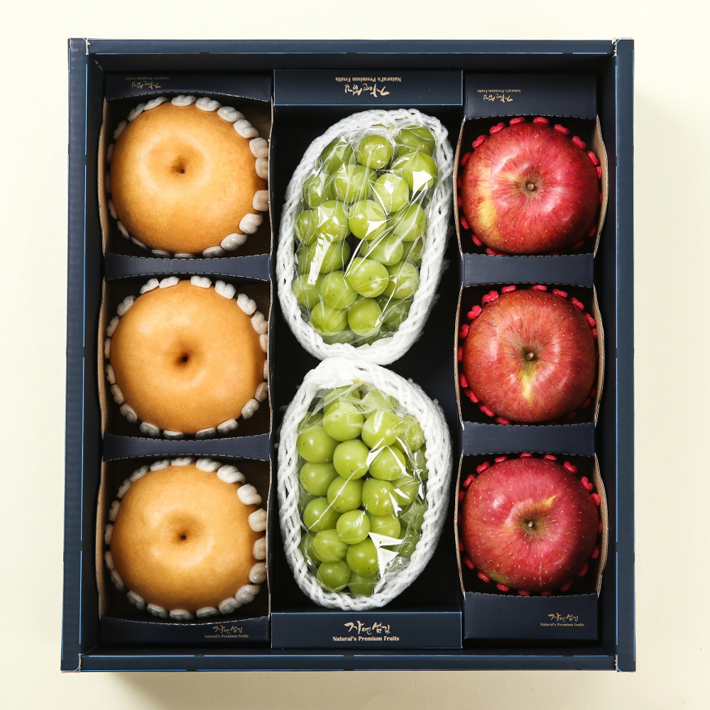 [26년설 선물세트]사과.배.샤인머스캣 혼합과일 선물세트 4.3kg