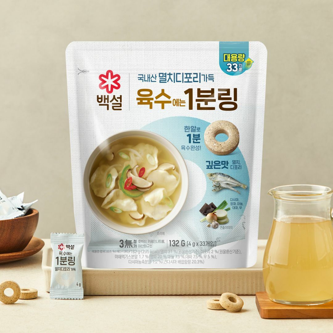 백설 멸치디포리 육수에는 1분링 132g
