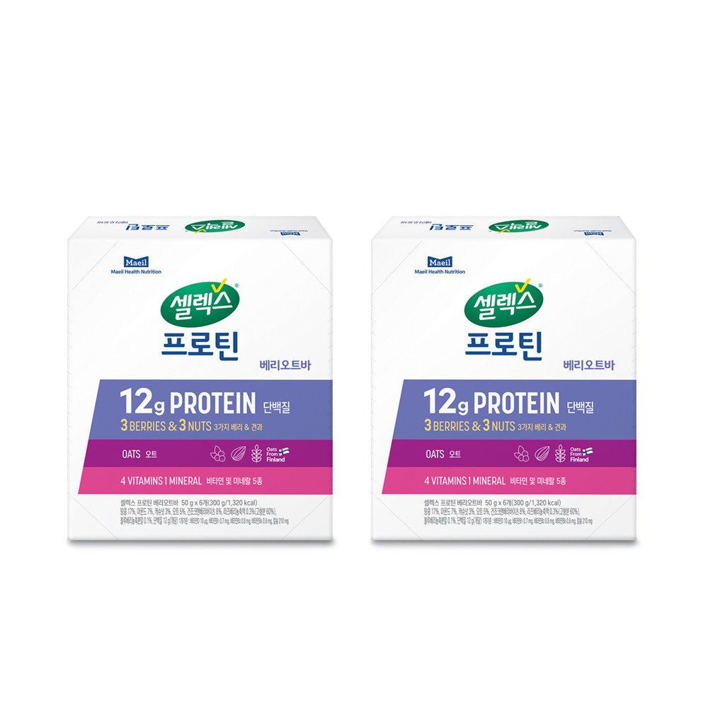 셀렉스 프로틴바 베리오트 50gx12개