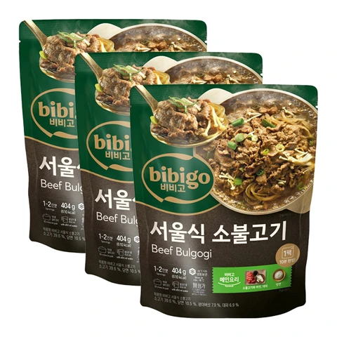 [타임특가]비비고 서울식 소불고기 404gX3개