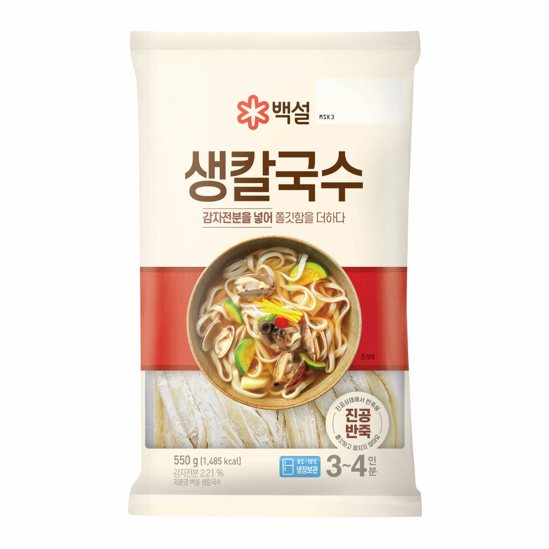 백설 생칼국수면 550g