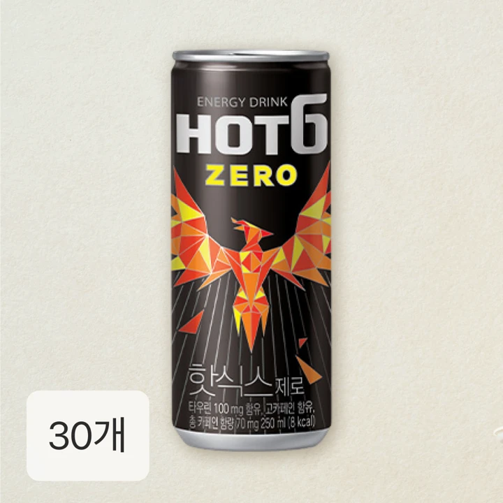 핫식스 제로 250ml x 30캔