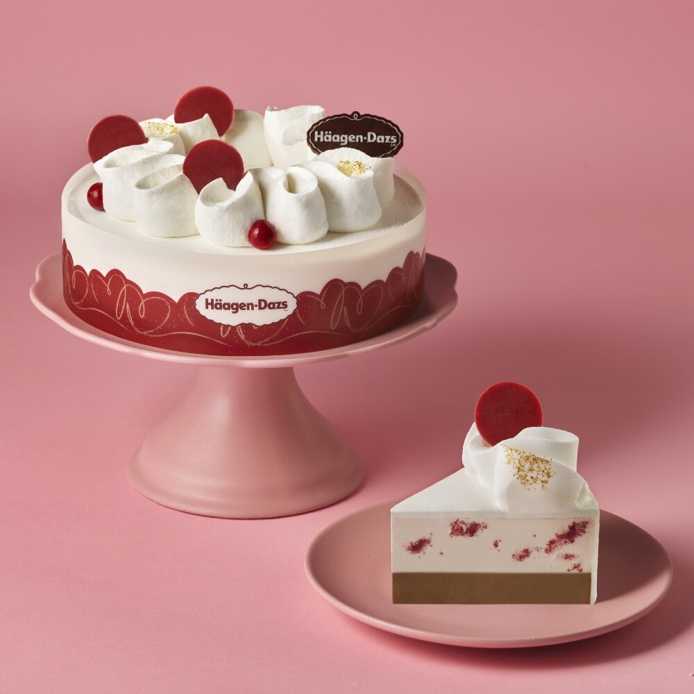 [CJ더마켓] 하겐다즈 딸기 초콜릿 스윗 아이스크림케이크