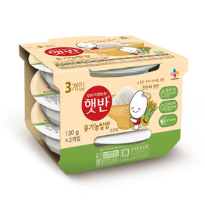 햇반 유기농쌀밥 130g*3EA