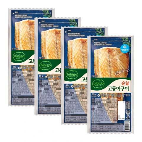 (냉동)비비고 순살 고등어구이 60gX4개