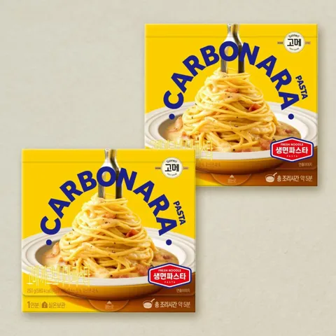 고메 까르보나라 생면파스타 250gX2개