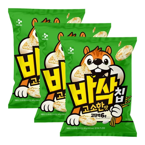[300개한정]CJ 바삭칩 오리지널 45gX3개