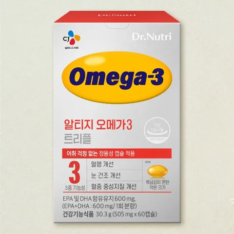 닥터뉴트리 알티지 오메가3 트리플 60캡슐(1개월)