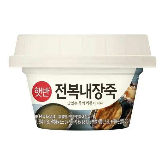 [1+1]햇반 맞춤토핑 전복내장죽267g