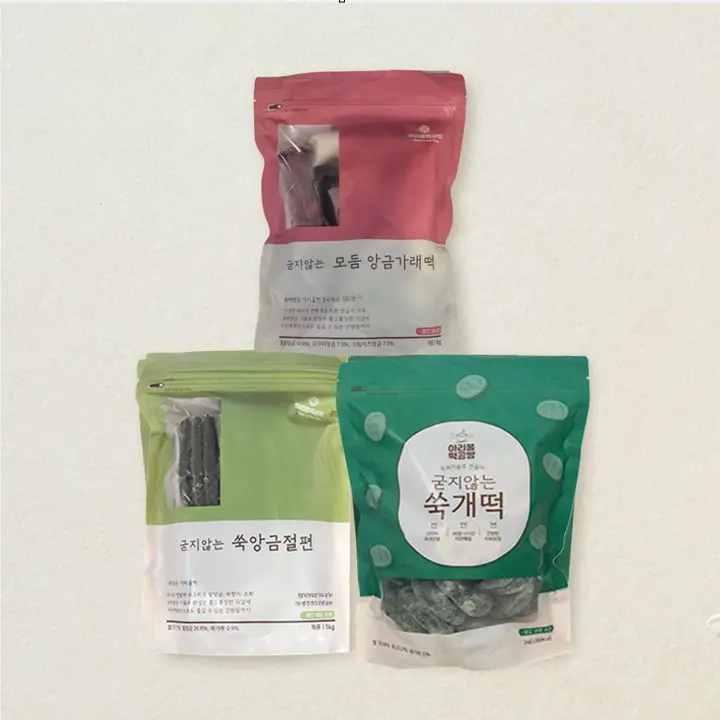 아리울떡공방 굳지않는 떡 1kg 3종 SET 3(앙금가래떡, 쑥개떡, 쑥 앙금절편)