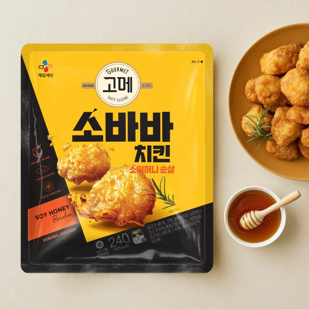 [CJ더마켓] [1+1]고메  소바바치킨 소이허니 순살 240g