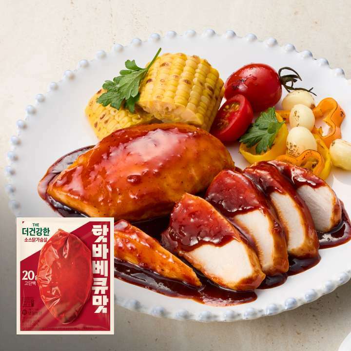 더건강한 소스 닭가슴살 핫바베큐 100g