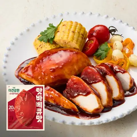 더건강한 소스 닭가슴살 핫바베큐 100g