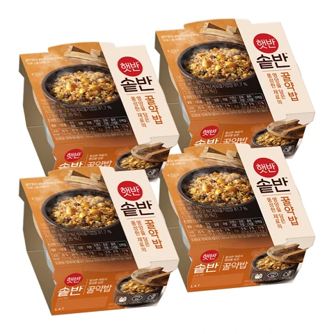 [250개한정]햇반솥반 꿀약밥 210gX4개