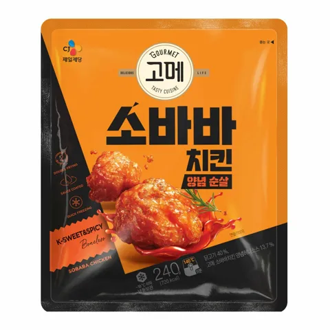 [1+1]고메 소바바치킨 양념순살 240g