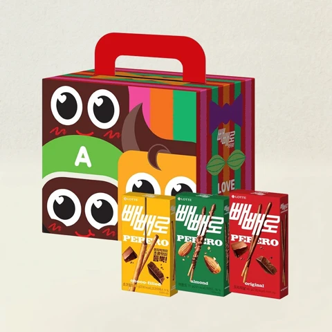 롯데 빼빼로 혼합 패키지 10입(초코 4입, 아몬드 3입, 초코필드 3입)