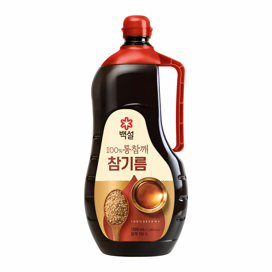 백설 100% 통참깨 참기름 1.5L