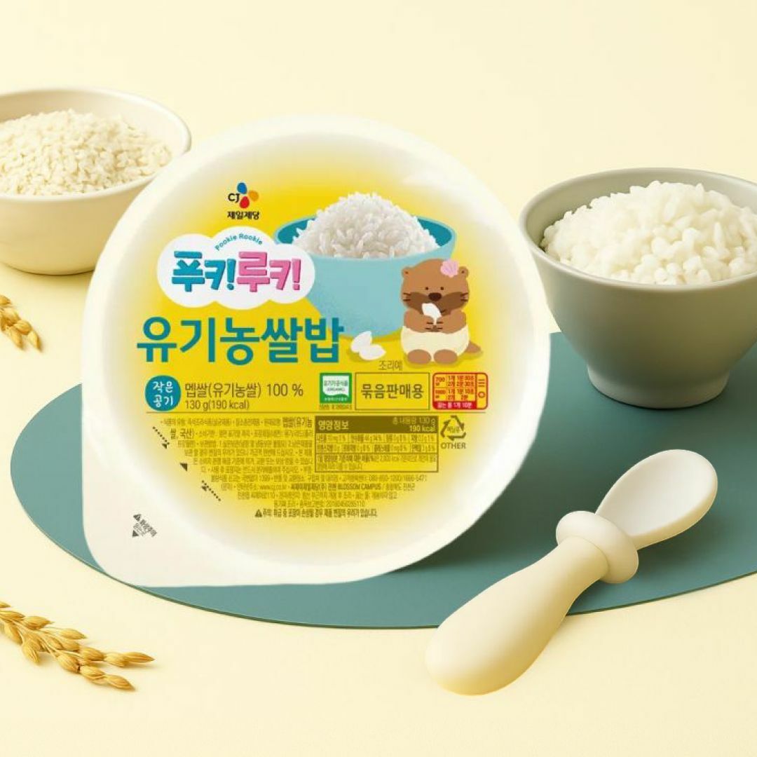 [1box]푸키루키 유기농쌀밥 130gX3번들X12개(총36개)