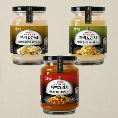 미트토마토+알리오올리오+베이커머쉬룸크림 파스타소스 430G(총 3개)