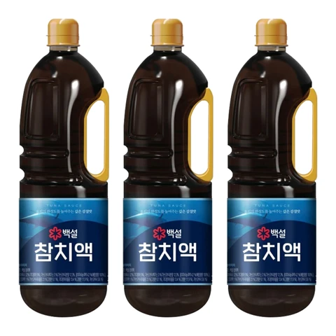 백설 참치액 1.8L X 3개