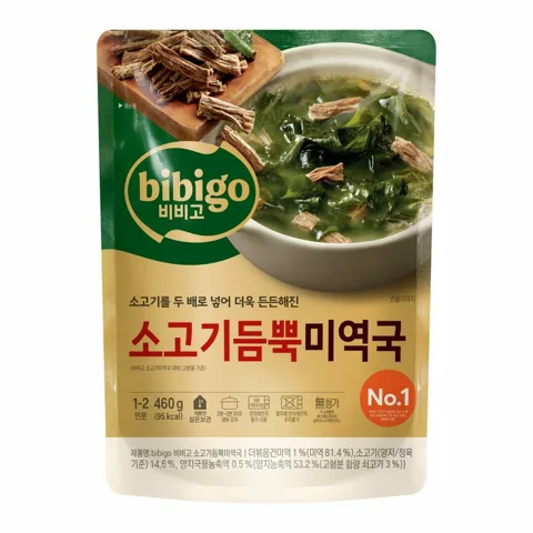[80개한정]비비고 소고기듬뿍 미역국 460gX18개(1BOX)