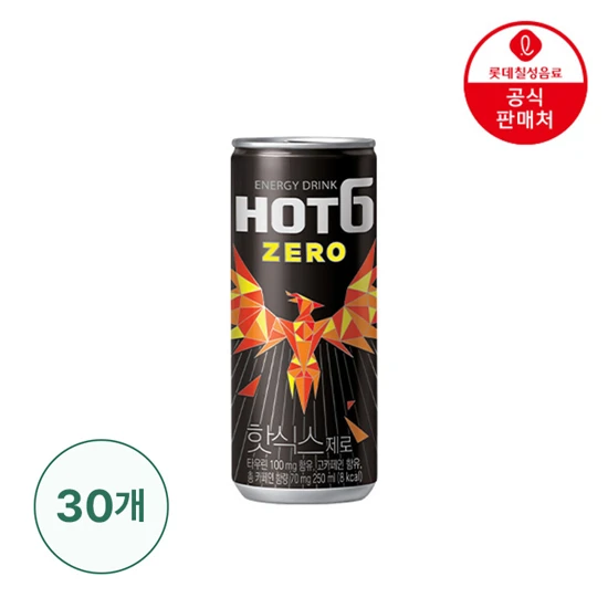 핫식스 제로 250ml x 30캔