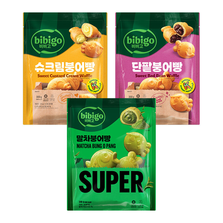 비비고 말차붕어빵 240g+비비고 슈크림 붕어빵 300g+비비고 단팥붕어빵 300g