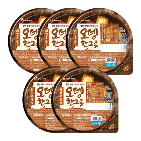 (냉동)튀김우동맛 오뎅한그릇 77.5gX5개(유통기한 : 2025-11-16까지)