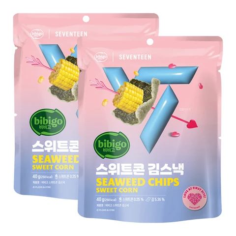 [2+2][비비고|세븐틴]비비고 스위트콘 김스낵 40g