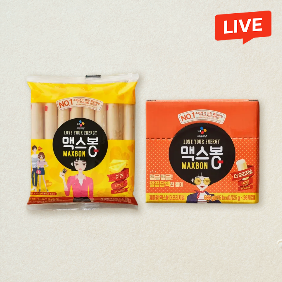 [CJ더마켓] 맥스봉 치즈 35gX15개+더오리지널 25gX20개