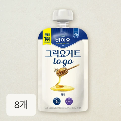 매일바이오 그릭요거트 TO-GO 허니 120gX8개