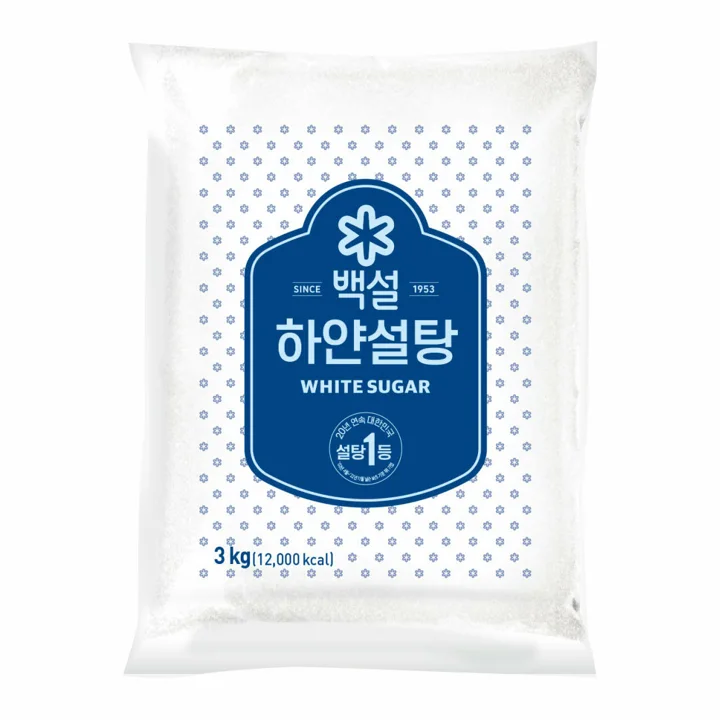 [박스특가]백설 하얀설탕 3kg, 6개