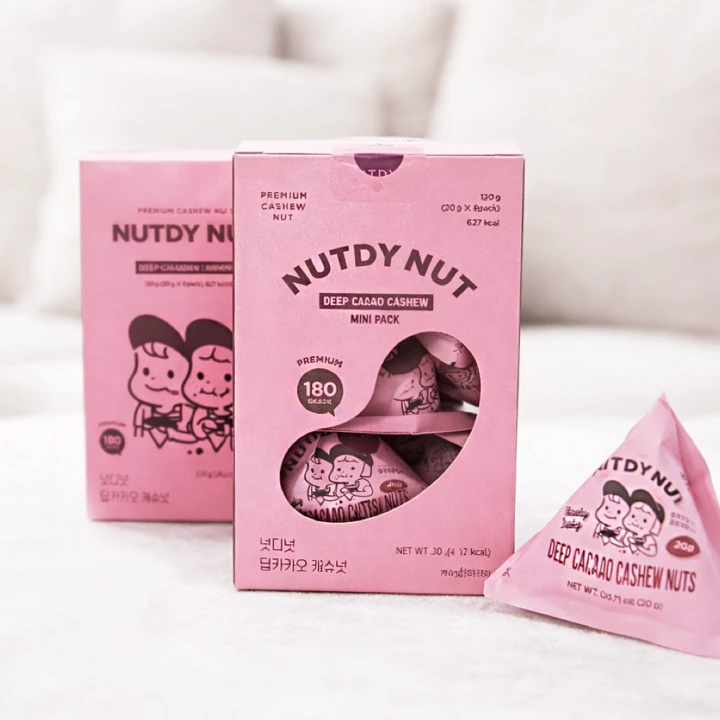 넛디넛 딥카카오캐슈넛 미니박스120g