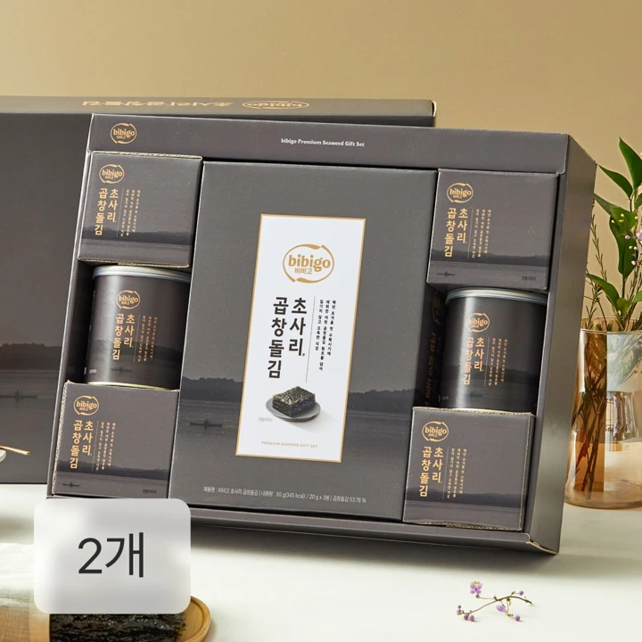 [26추석 MD특가]비비고 초사리 곱창돌김 1호X2개