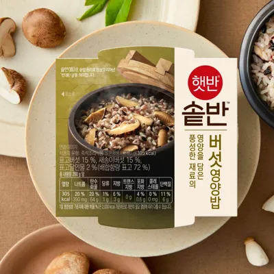 햇반솥반 버섯 영양밥 200g